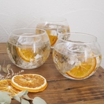 期間限定20％off＊オレンジの涼し気ジェルキャンドルホルダー