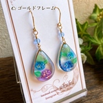 紫陽花のドロップ【ゴールドフレーム】