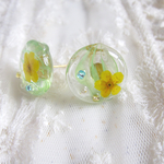 (春夏)ぷっくり可愛いおはじきピアス