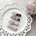 New《送料無料》プチプラ＊レースのお花のヘアクリップset