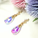 サンキャッチャー しずく ( オーロラ )、ピアス、イヤリング、送料無料♪