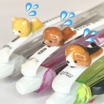 目標まであと少しな犬たち①【3色ペン（油性黒・赤0.7mm・シャープ0.5mm】