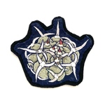 ギムノカリキウム　バッテリーの刺繍ブローチ(チャーム変更可)