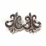 VINTAGE EARRING GIVENCHY ジバンシィ  百合　フルールドリス　イヤリング　アクセ　ヴィンテージ  結婚式　ブライダル　シルバー　メンズ　ユニセックス　花　フラワー　一点物