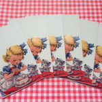 レトロ可愛いカード＊ケーキ作り＊