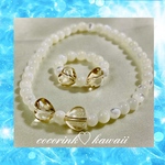 ‧✧̣̥̇‧新着‧✧̣̥̇‧🌸キュートで華奢❇︎お洒落なブレスレット✴︎マザーオブパール❇︎シャンパンクォーツring🌹結婚式❇︎デート❇︎デイリーアクセ❇︎☆当店おすすめ☆子宝