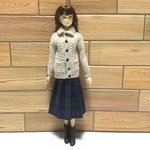 NO.360 手編みカーディガンとスカート
