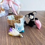 ミニチュア　黒猫ちゃん　♡いたずら猫ちゃんセット♡  猫　モールアート　ハチワレ猫　ハンドメイド　