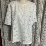 bu様専用　袖口スカラップ　総レースブラウス(送料無料)