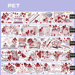 PET 5点セット♥赤いキノコ🍄マスキングテープセット
