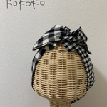ギンガムすぎる②♡ワイヤー入りボリュームヘアターバン　