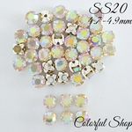SS20シルバー台座付き クリスタルオーロラ