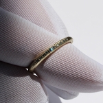 Purja ice blue diamond ring / K10, K18, PT900