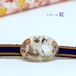 帯留め レジン 猫 手毬
