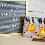 ふわふわ倍増カメラバッグ ミラーレス一眼 ピンクツバキ