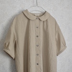 丸襟ブラウス・キナリ（半袖）【SALE】