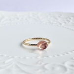 ピンクアメジストカラーのフローライトのリング　Minette☆  RINGフローライトH  ❤︎ 天然石 ❤︎  13号　指輪
