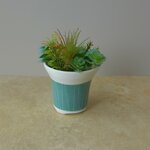 パリグリーンのカップ型のプランター・鉢植え・盆栽