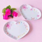❤︎まる様オーダー❤︎🌸プルメリア＆小花プレート2枚セット🤍