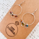モザイクフープピアス