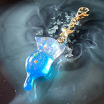 [再販]星猫のチャーム　空色ソーダにゃんこ