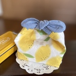  保冷保温＊丸いリボンのお弁当袋＊ 🍋 レモン