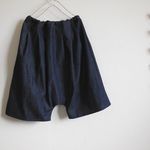 デニムのサルエルパンツ(幅広タイプ)　着丈65ｃｍ