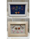 minne423様【送料無料】刺繍　フレーム　インテリア　トイプードル　花火