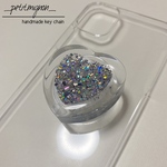グリッターハートのスマホグリップ♥︎⸒⸒