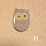 フクロウさんブローチ