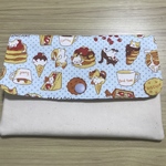 カードケース・お薬手帳入れ☆スイーツネコちゃん⭐︎水色（無地部分生成）
