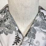 洗える刺繍半衿　煌めきのいぶし銀