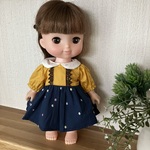 e30＊襟付き長袖ワンピース＊レミンちゃん　ソランちゃん　メルちゃん　服