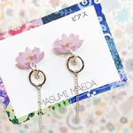 【なおみ様専用】蓮の花　イルカ　オリジナルイラスト　ピアス　イヤリング