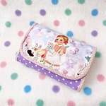 レトロ* ペーパードールの通帳も入るお財布　Sﾌｧﾌﾅ-