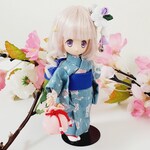 オビツ11浴衣🌸女の子ブルー系🌸