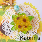 ひまわり🌻と青空のキーホルダー