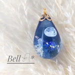 雲レジン ネックレス トップ 【流星】