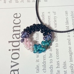 青緑のサークルネックレス