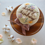 colate27様専用❀刺繍とレース編み、シンプルで華やかなあみぐるみケーキ。おうちスタジオ／ベビーフォト／オーダーメイドケーキ
