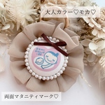大人カラー♡シフォンロゼット♡マタニティロゼット