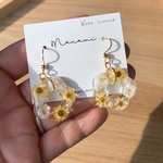 （再販）ひまわり🌻フラワーピアス/イヤリング