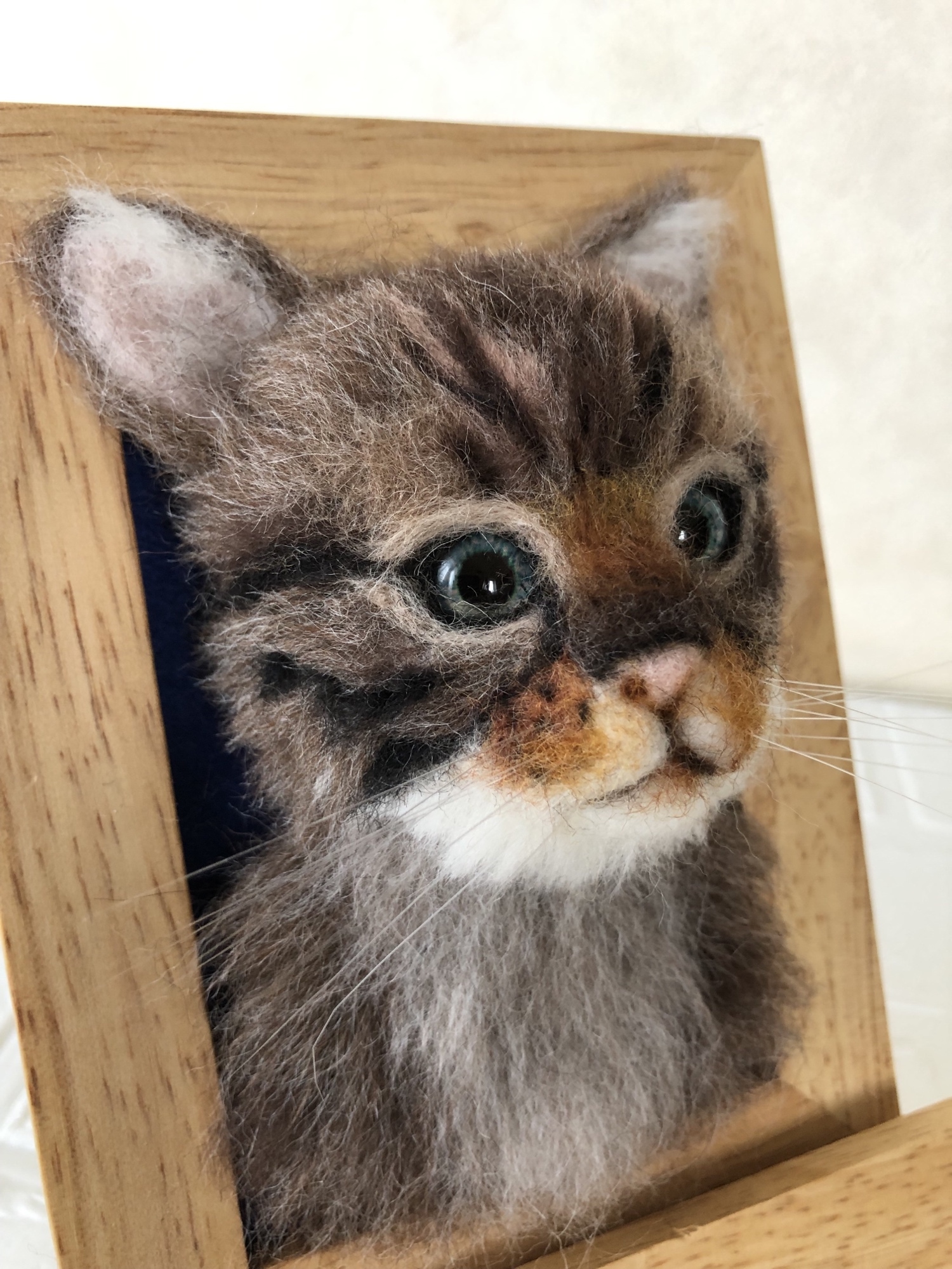 羊毛フェルト 猫 キジトラ サバトラ ミックス オーダー受け付け