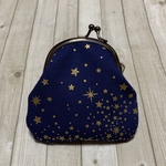 ＊SALE＊変わり口金【スター】ぺたんこがま口ポーチ
