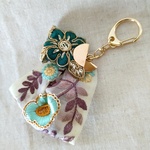 インド刺繍リボンのキーホルダー