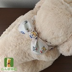 柴いぬさんクールネック（柴ボタンつき）青　犬用