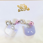 ⁂ラベンダー色のすずねこチャーム⁂