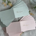新色♡thank youメッセージカード　結婚式　10枚　席札　くすみカラー　ウェディング