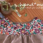 non様オーダー・チュニックワンピ130・生成り・リバティ