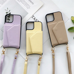 iPhone用 iPhone14/14 Pro スマホケース 背面カード収納 ショルダーストラップ付 スマホショルダー  スマホケース ショルダー 